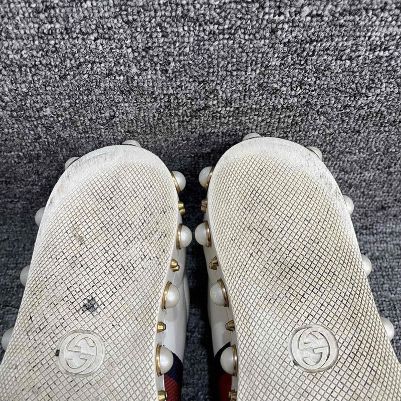 Gucci Gucci Ace Pearl Low-Top Sneakers for Women 0079 Size US 8 / IT 38 - 16 Thumbnail