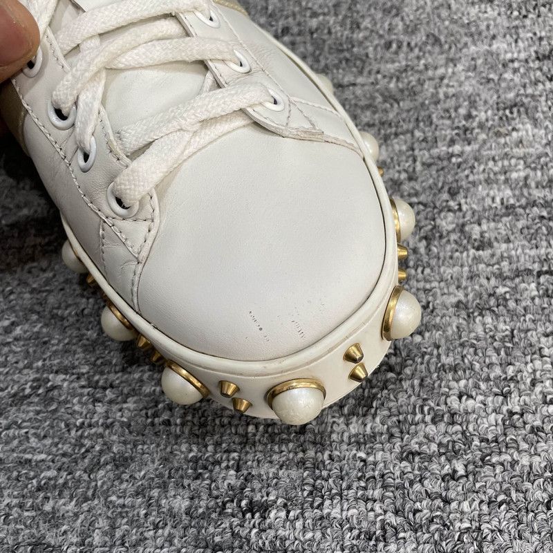 Gucci Gucci Ace Pearl Low-Top Sneakers for Women 0079 Size US 8 / IT 38 - 8 Thumbnail
