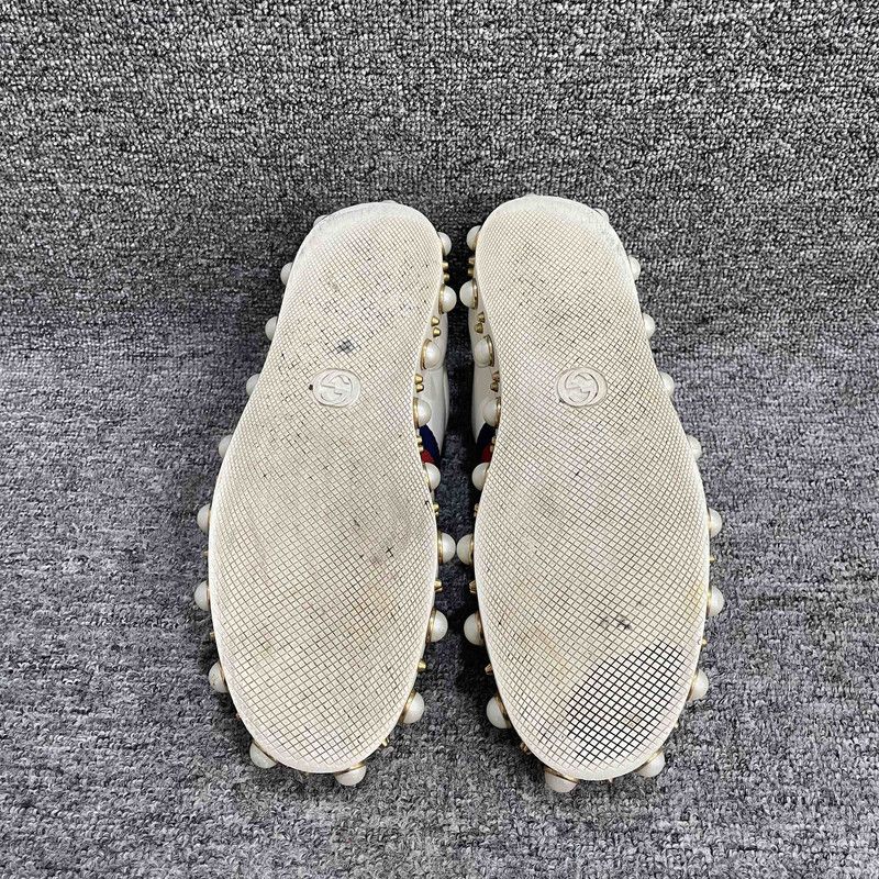Gucci Gucci Ace Pearl Low-Top Sneakers for Women 0079 Size US 8 / IT 38 - 4 Thumbnail
