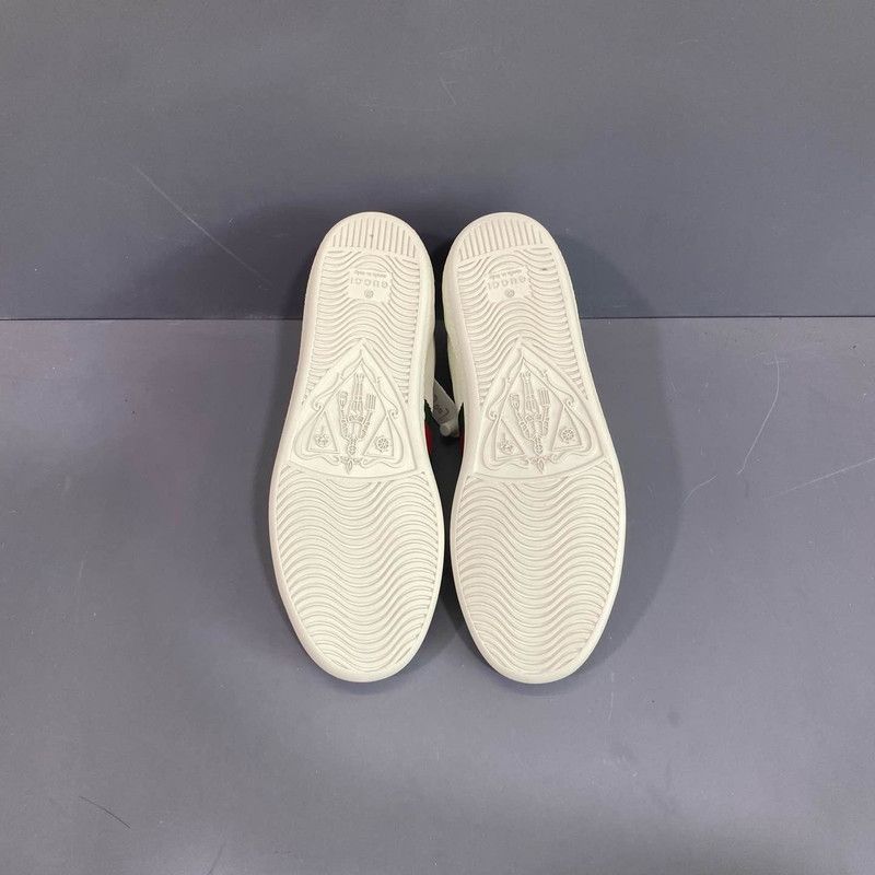 Gucci Gucci Ace Leather Bee Sneakers for Women 0079 Size US 5 / IT 35 - 4 Thumbnail