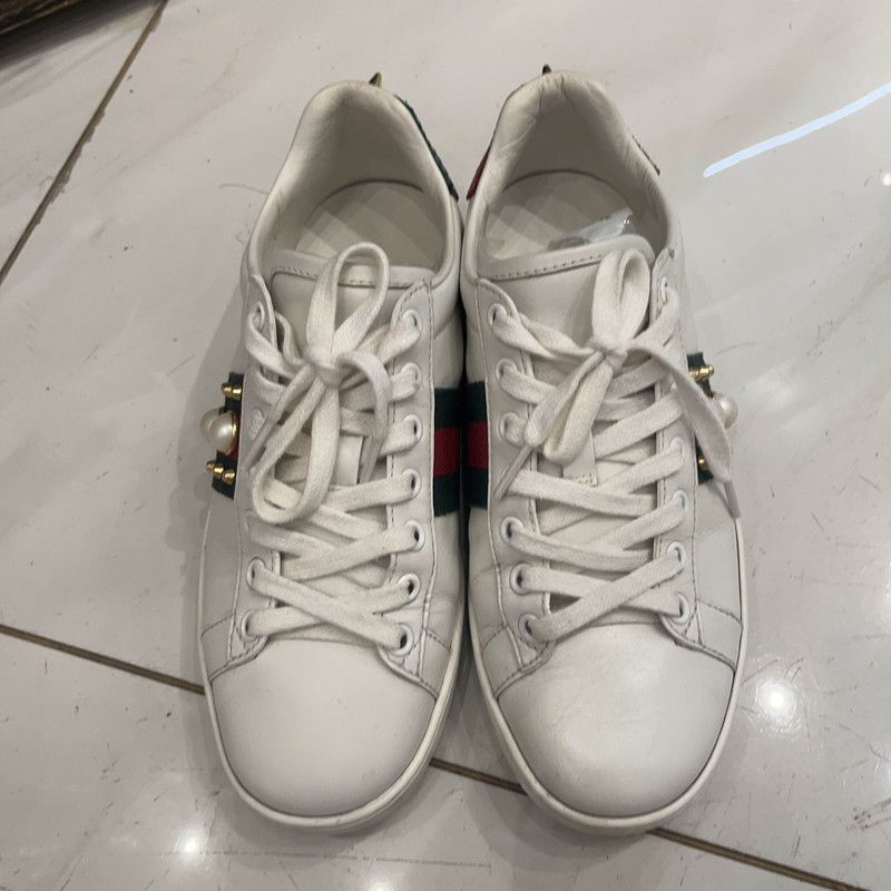 Gucci Gucci ACE Studded Fashion Sneakers for Women 0079 Size US 5 / IT 35 - 2 Thumbnail