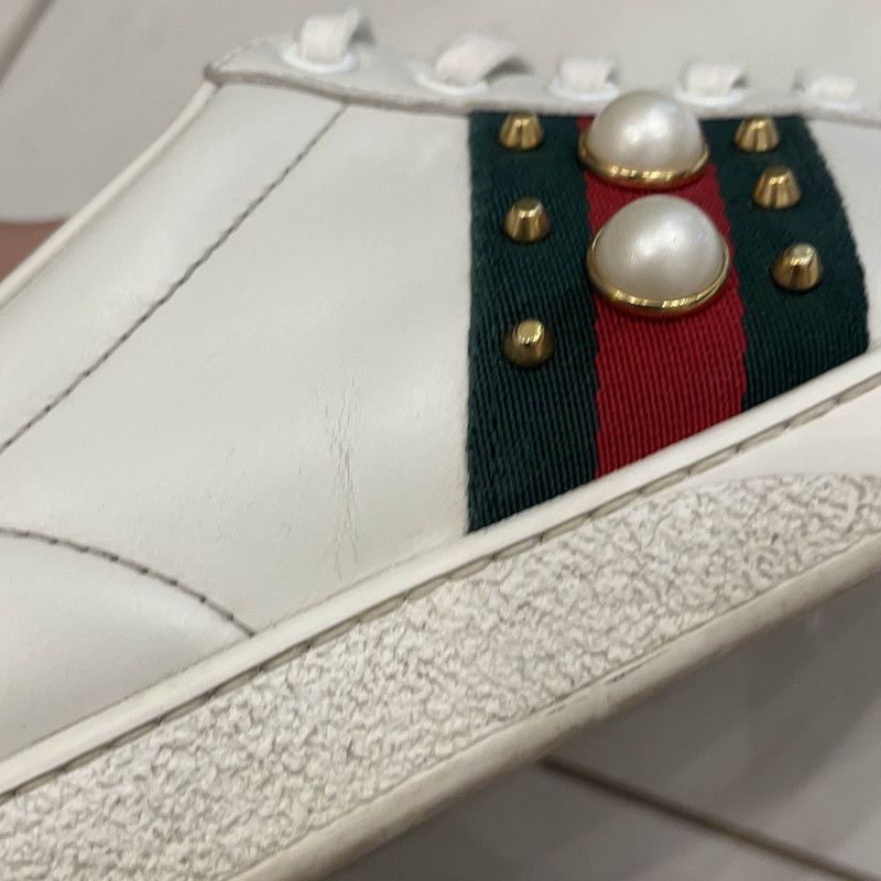 Gucci Gucci ACE Studded Fashion Sneakers for Women 0079 Size US 5 / IT 35 - 7 Thumbnail