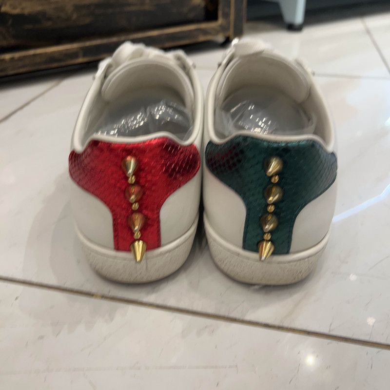 Gucci Gucci ACE Studded Fashion Sneakers for Women 0079 Size US 5 / IT 35 - 3 Thumbnail