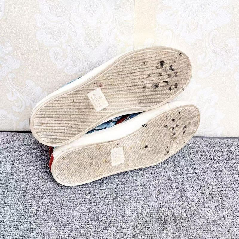 Gucci Gucci Floral Print Slip-On Sneakers for Women 0079 Size US 5 / IT 35 - 8 Thumbnail