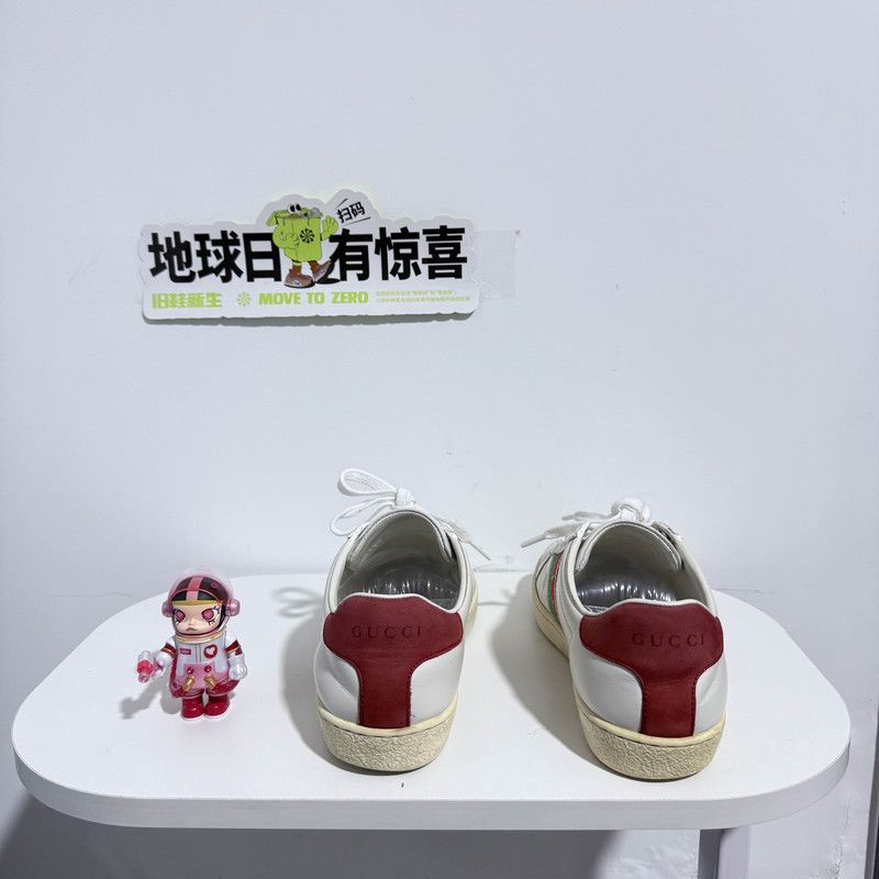 Gucci GUCCI Ace Interlocking Logo Fashion Sneakers for Women 0079 Size US 8 / IT 38 - 3 Thumbnail