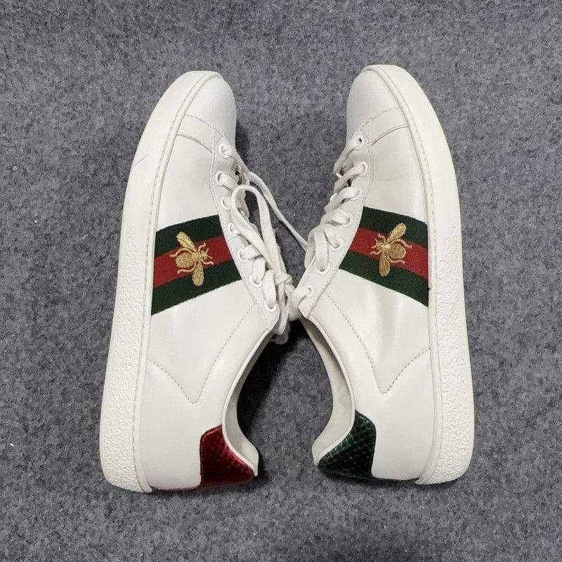 Gucci Gucci Ace Leather Low-Top Sneakers for Women 0079 Size US 6.5 / IT 36.5 - 9 Thumbnail