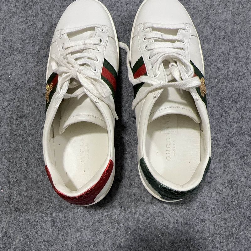 Gucci Gucci Ace Leather Low-Top Sneakers for Women 0079 Size US 6.5 / IT 36.5 - 8 Thumbnail