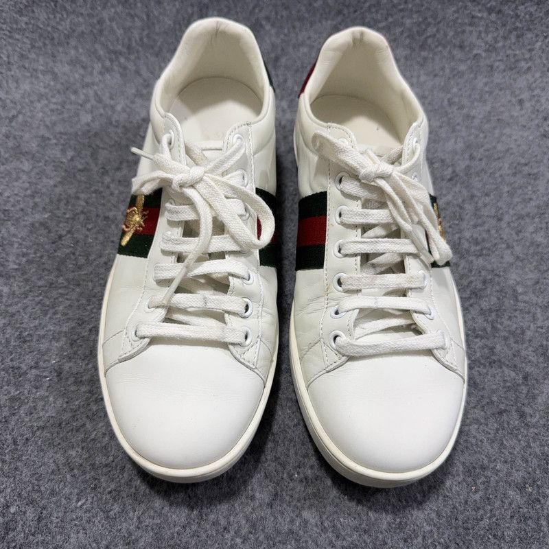 Gucci Gucci Ace Leather Low-Top Sneakers for Women 0079 Size US 6.5 / IT 36.5 - 2 Thumbnail