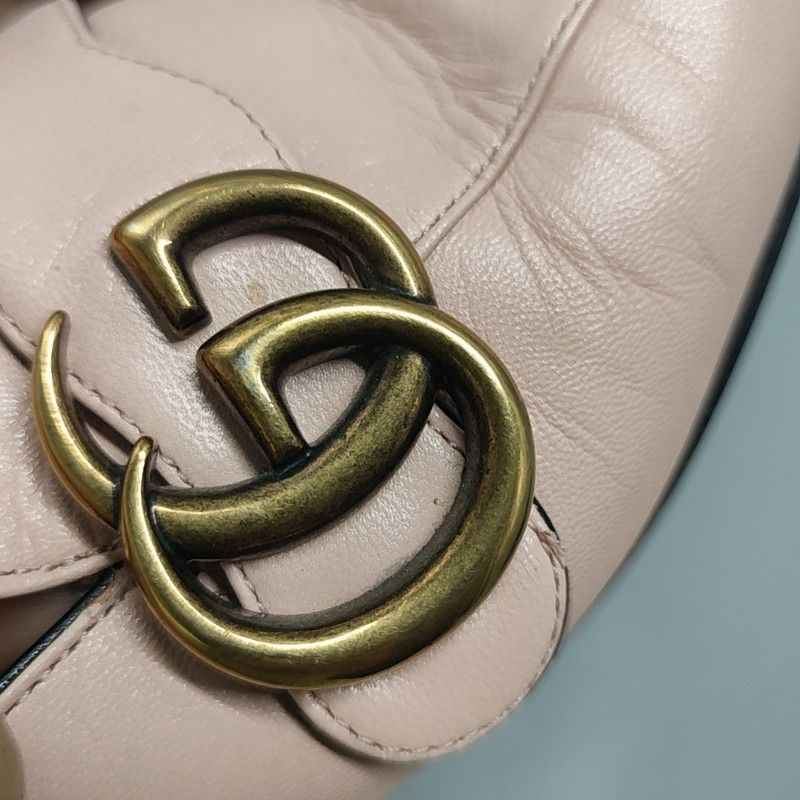 Gucci Gucci Pink Leather Fashion Loafers for Women 0079 Size US 8 / IT 38 - 8 Thumbnail