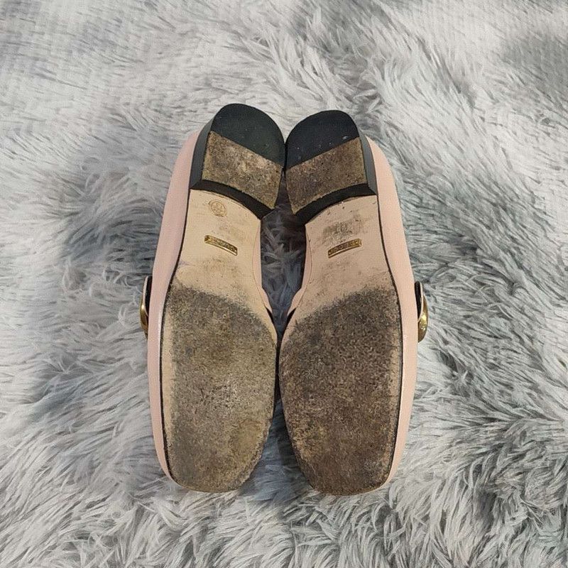 Gucci Gucci Pink Leather Fashion Loafers for Women 0079 Size US 8 / IT 38 - 4 Thumbnail