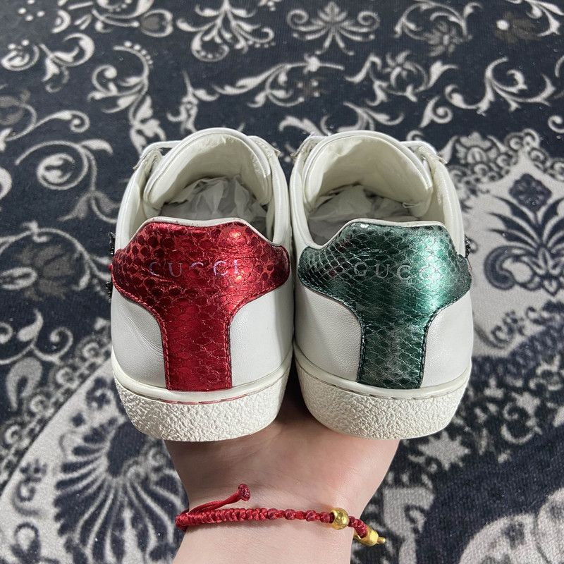 Gucci Gucci ACE Embroidered Fashion Sneakers for Women 0079 Size US 6 / IT 36 - 3 Thumbnail