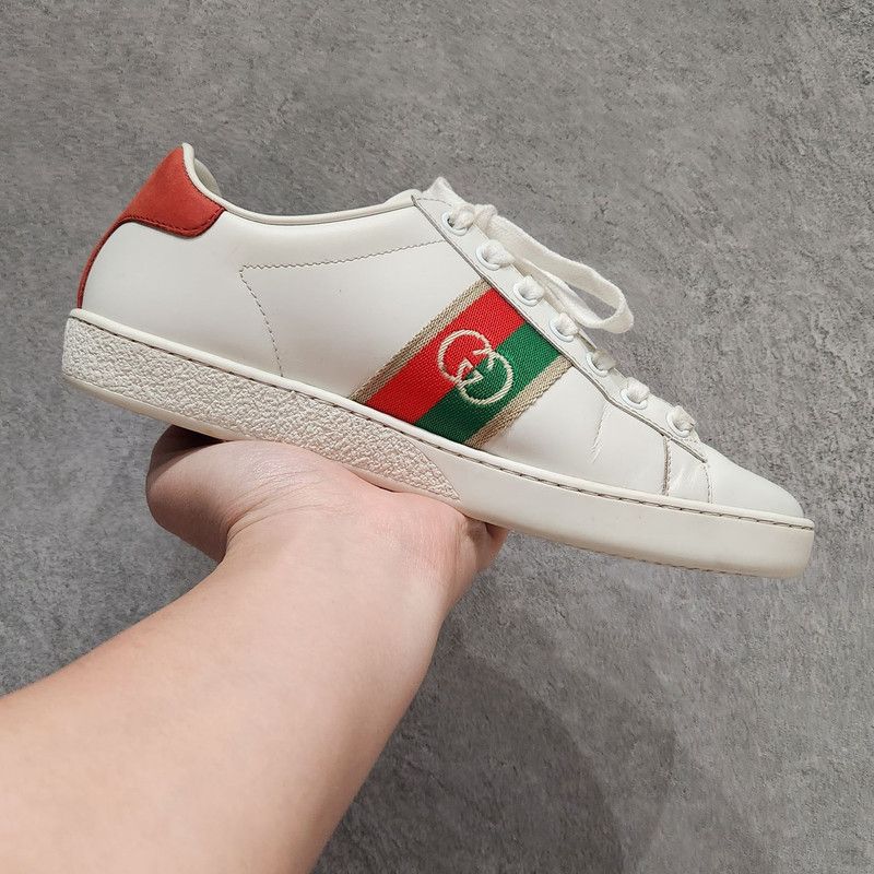 Gucci Gucci Ace Interlocking Logo Low-top Sneakers 0079 Size US 5 / IT 35 - 9 Thumbnail