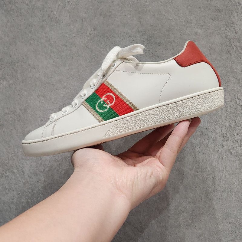 Gucci Gucci Ace Interlocking Logo Low-top Sneakers 0079 Size US 5 / IT 35 - 10 Thumbnail
