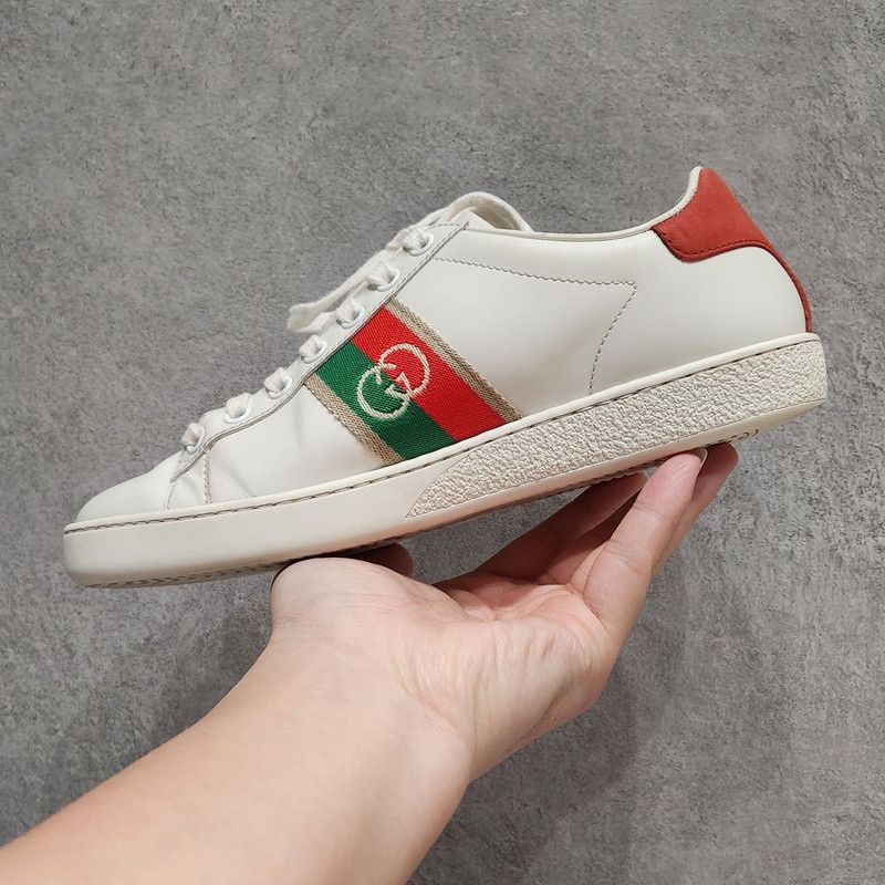 Gucci Gucci Ace Interlocking Logo Low-top Sneakers 0079 Size US 5 / IT 35 - 8 Thumbnail