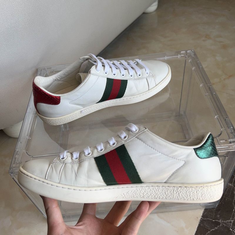 Gucci Gucci ACE Embroidered Fashion Sneakers for Women 0079 Size US 6 / IT 36 - 8 Thumbnail