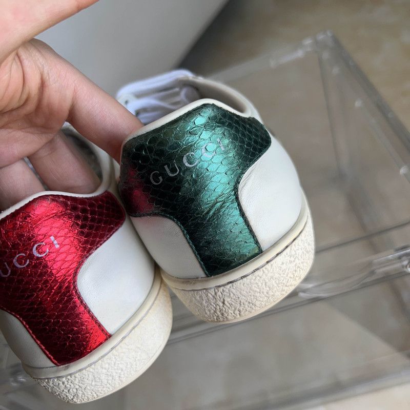 Gucci Gucci ACE Embroidered Fashion Sneakers for Women 0079 Size US 6 / IT 36 - 6 Thumbnail