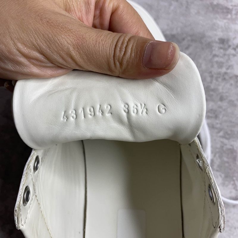 Gucci Gucci Ace White Leather Sneakers with Bee Design 0079 Size US 6.5 / IT 36.5 - 4 Thumbnail