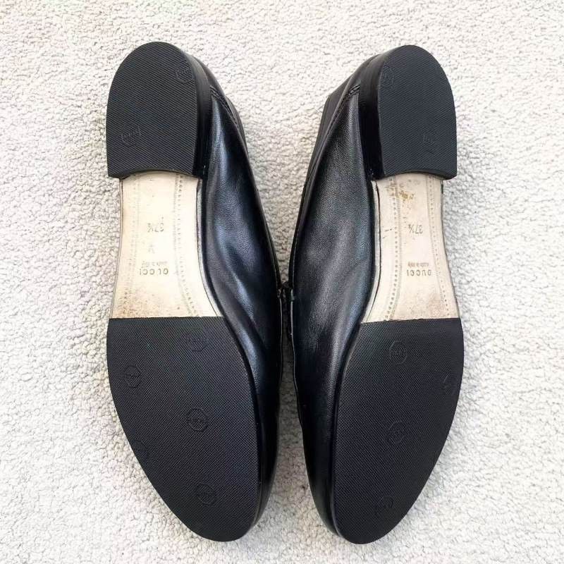 Gucci Gucci Leather Horsebit Casual Loafers for Women 0079 Size US 7.5 / IT 37.5 - 6 Thumbnail
