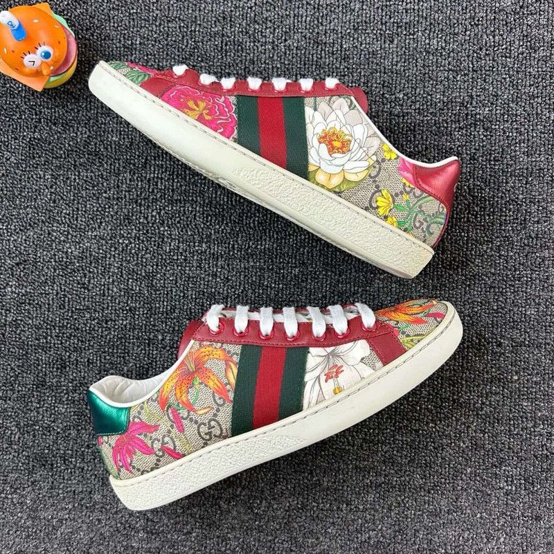 Gucci Gucci ACE Floral Sneakers for Women 0079 Size US 5 / IT 35 - 4 Thumbnail
