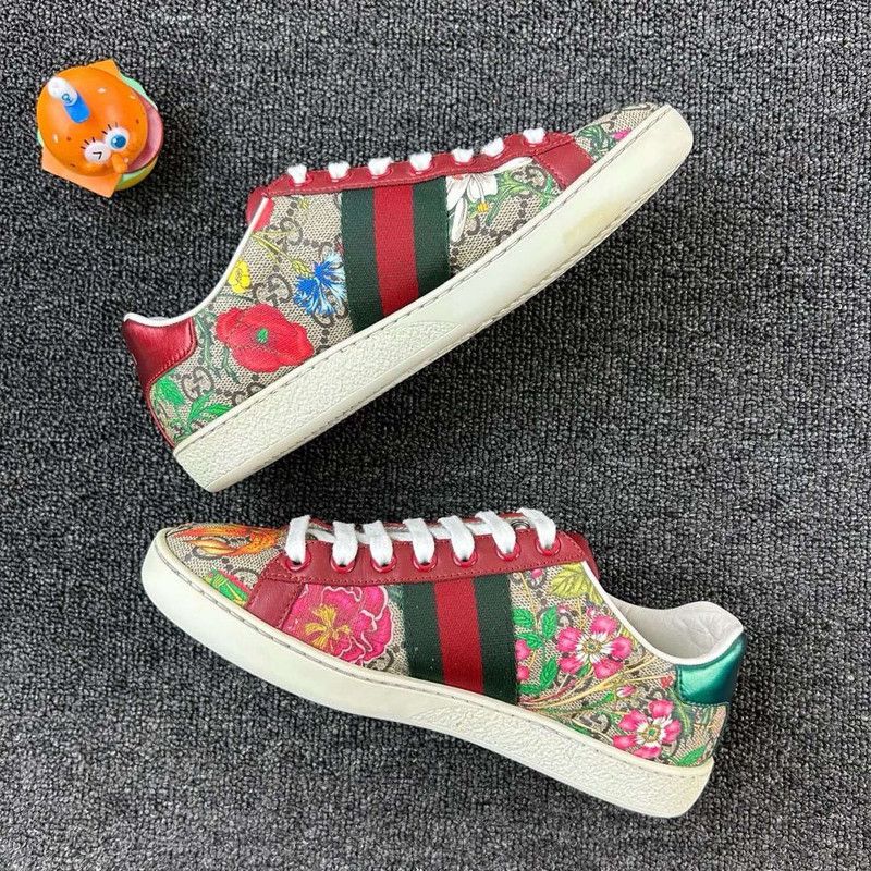 Gucci Gucci ACE Floral Sneakers for Women 0079 Size US 5 / IT 35 - 3 Thumbnail