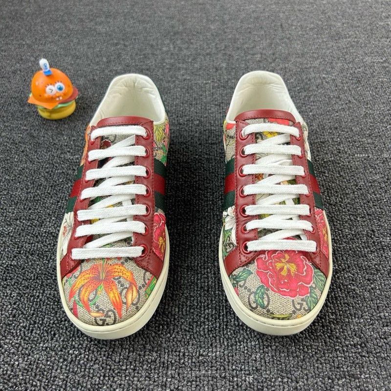 Gucci Gucci ACE Floral Sneakers for Women 0079 Size US 5 / IT 35 - 2 Thumbnail