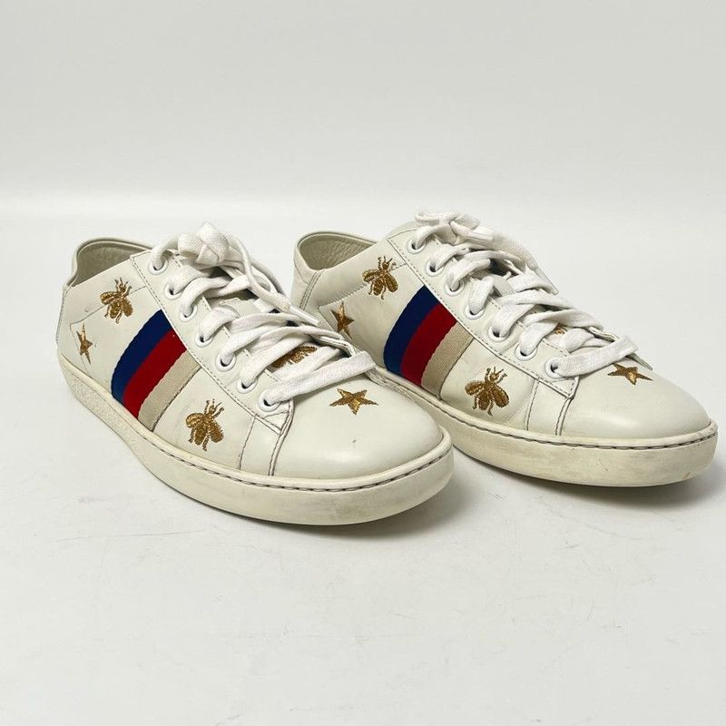 Gucci Gucci Ace Bee and Star Fashion Sneakers 0079 Size US 6 / IT 36 - 4 Thumbnail