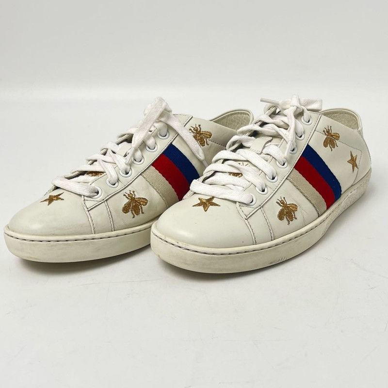 Gucci Gucci Ace Bee and Star Fashion Sneakers 0079 Size US 6 / IT 36 - 3 Thumbnail