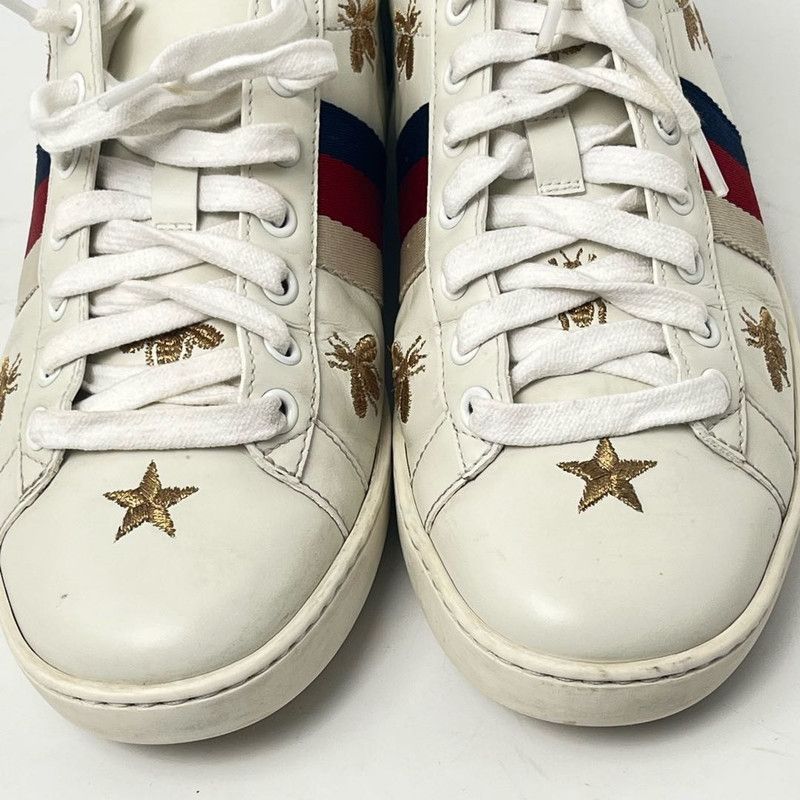 Gucci Gucci Ace Bee and Star Fashion Sneakers 0079 Size US 6 / IT 36 - 7 Thumbnail