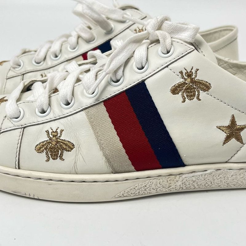Gucci Gucci Ace Bee and Star Fashion Sneakers 0079 Size US 6 / IT 36 - 8 Thumbnail
