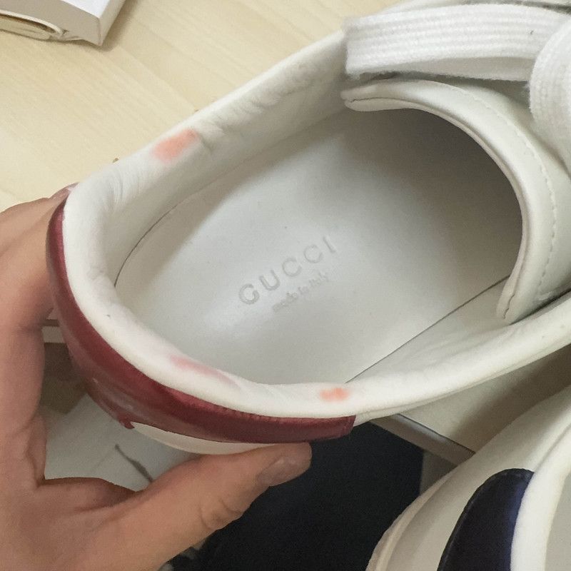 Gucci Gucci Leather Embroidered Ace Sneakers for Women 0079 Size US 6.5 / IT 36.5 - 7 Thumbnail