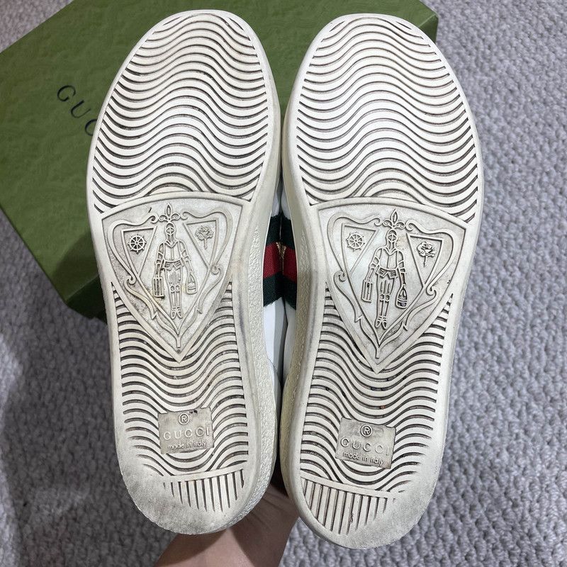 Gucci Gucci ACE Leather Pineapple Embroidered Sneakers 0079 Size US 5 / IT 35 - 4 Thumbnail