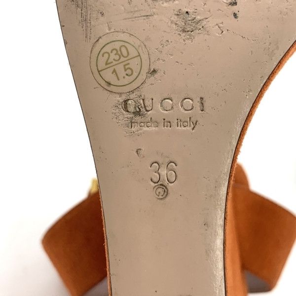 Gucci Gucci Orange Platform Slide Sandals for Women 0079 Size US 5 / IT 35 - 6 Thumbnail