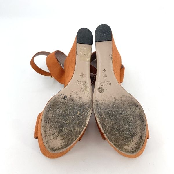 Gucci Gucci Orange Platform Slide Sandals for Women 0079 Size US 5 / IT 35 - 5 Thumbnail