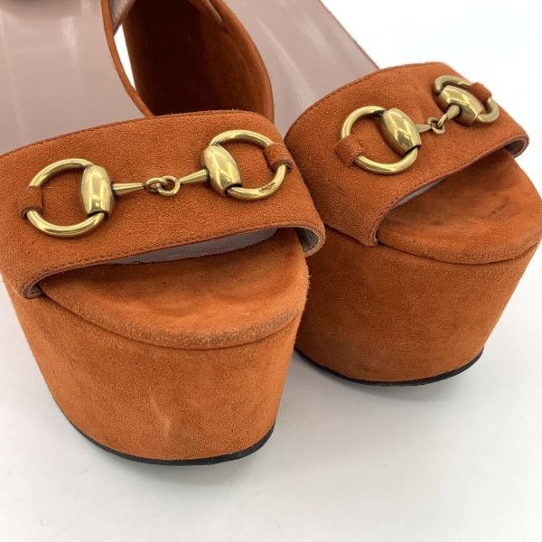 Gucci Gucci Orange Platform Slide Sandals for Women 0079 Size US 5 / IT 35 - 9 Thumbnail