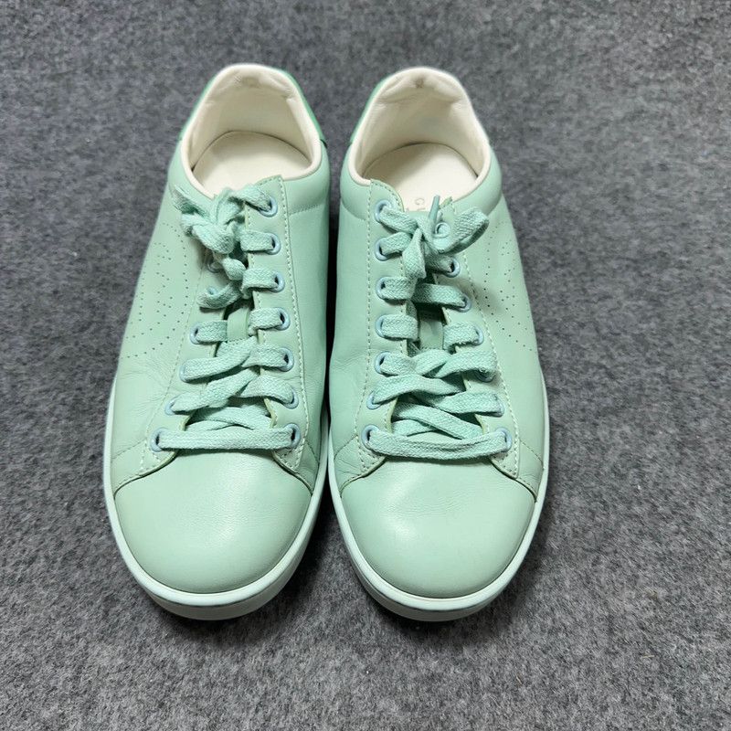 Gucci Gucci Ace Leather Lace-Up Low-Top Sneakers 0079 Size US 6 / IT 36 - 2 Thumbnail