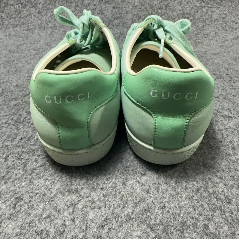 Gucci Gucci Ace Leather Lace-Up Low-Top Sneakers 0079 Size US 6 / IT 36 - 3 Thumbnail