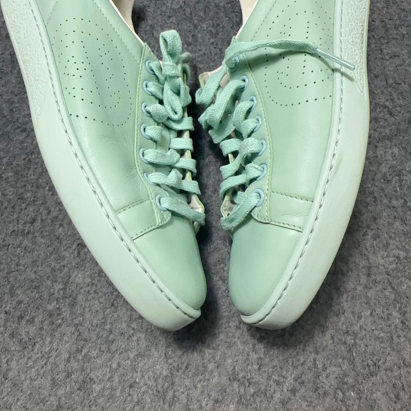 Gucci Gucci Ace Leather Lace-Up Low-Top Sneakers 0079 Size US 6 / IT 36 - 12 Thumbnail