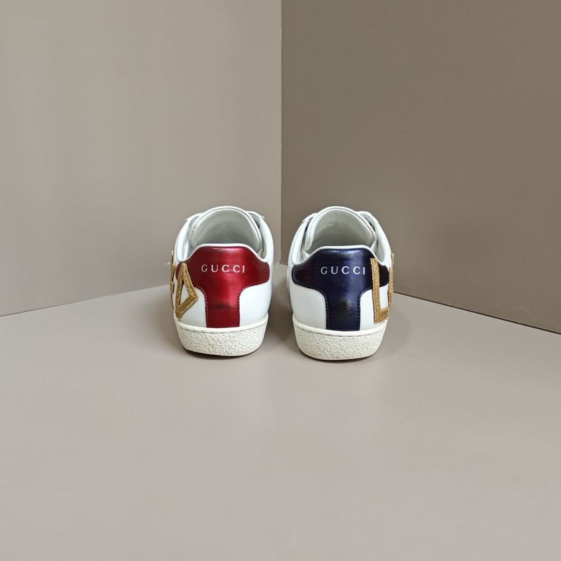 Gucci Gucci Loved Embroidered Low-Top Sneakers for Women 0079 Size US 8 / IT 38 - 3 Thumbnail