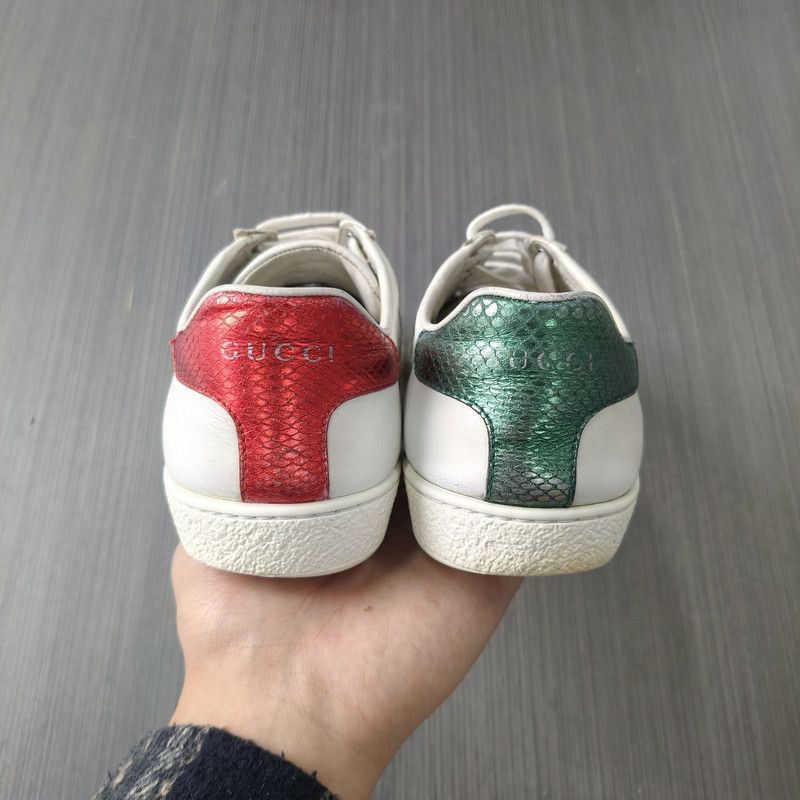 Gucci Gucci ACE Leather Sneakers with Pineapple Embroidery 0079 Size US 6 / IT 36 - 3 Thumbnail