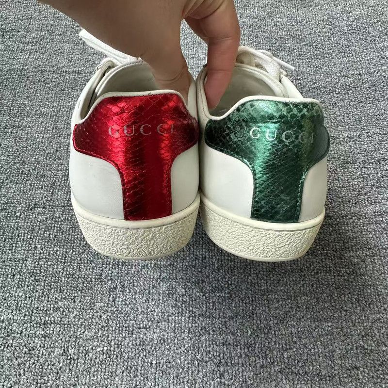 Gucci Gucci Ace Leather Sneakers with Bee Design 0079 Size US 8 / IT 38 - 3 Thumbnail