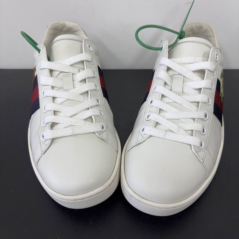 Gucci Gucci Ace Leather Low-Top Fashion Sneakers 0079 Size US 6 / IT 36 - 11 Thumbnail
