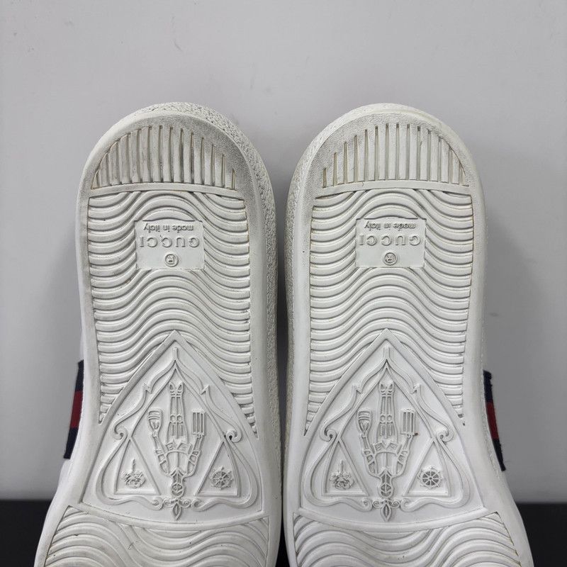 Gucci Gucci Ace Leather Low-Top Fashion Sneakers 0079 Size US 6 / IT 36 - 12 Thumbnail