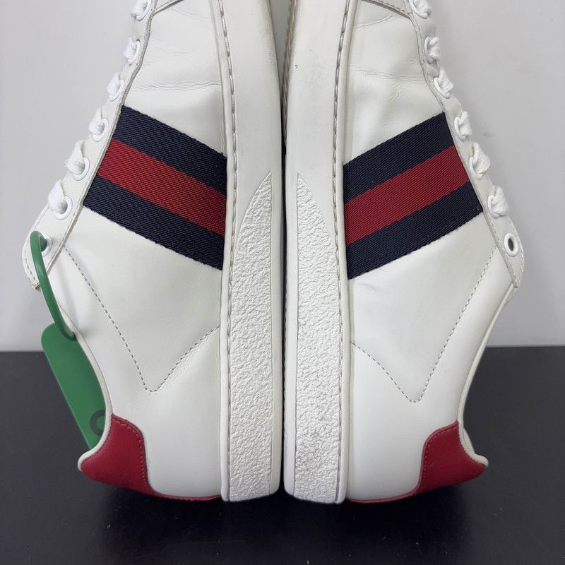 Gucci Gucci Ace Leather Low-Top Fashion Sneakers 0079 Size US 6 / IT 36 - 9 Thumbnail