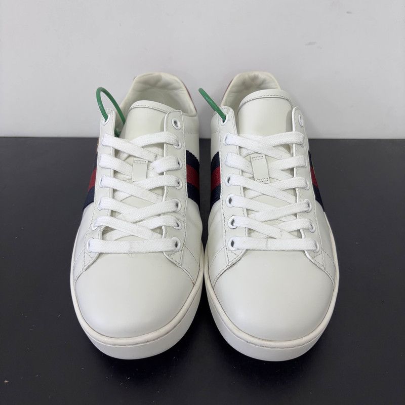 Gucci Gucci Ace Leather Low-Top Fashion Sneakers 0079 Size US 6 / IT 36 - 2 Thumbnail