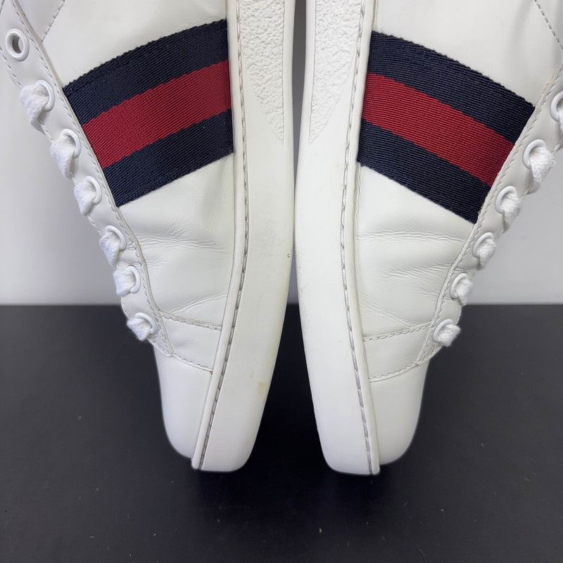 Gucci Gucci Ace Leather Low-Top Fashion Sneakers 0079 Size US 6 / IT 36 - 10 Thumbnail