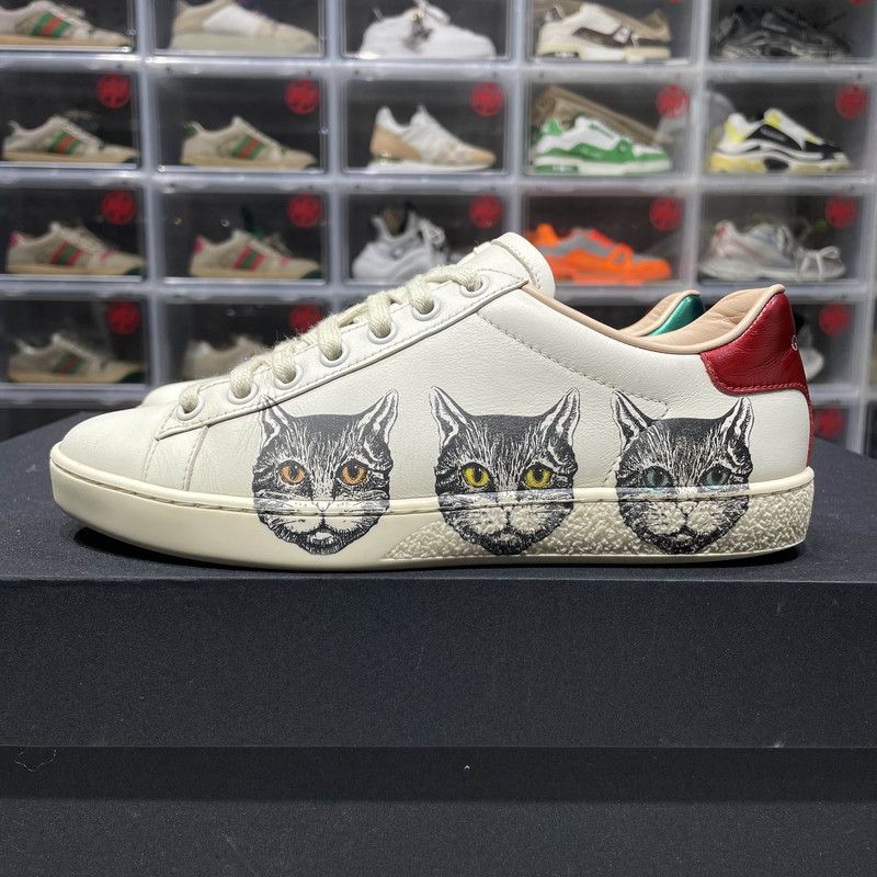 Gucci Gucci Ace Mystic Leather Fashion Sneakers for Women 0079 Size US 8 / IT 38 - 8 Thumbnail