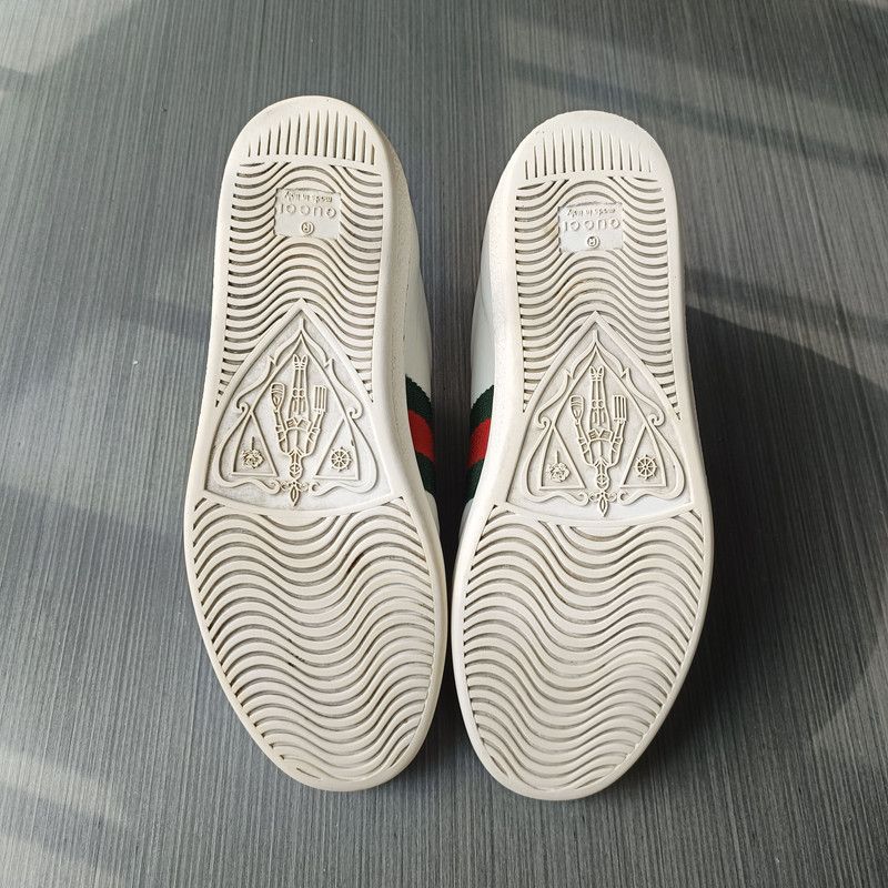 Gucci Gucci Ace Embroidered Fashion Sneakers for Women 0079 Size US 6.5 / IT 36.5 - 4 Thumbnail