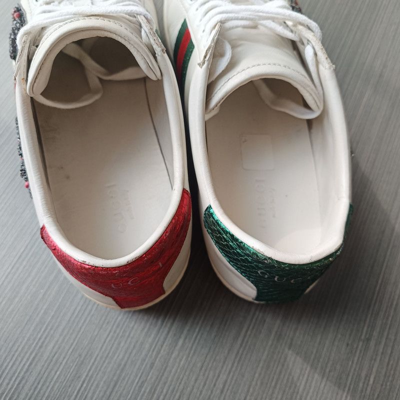 Gucci Gucci Ace Embroidered Fashion Sneakers for Women 0079 Size US 6.5 / IT 36.5 - 8 Thumbnail