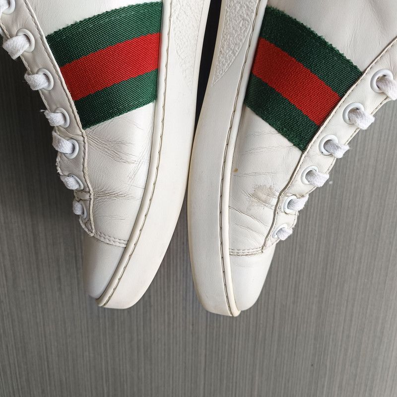 Gucci Gucci Ace Embroidered Fashion Sneakers for Women 0079 Size US 6.5 / IT 36.5 - 11 Thumbnail