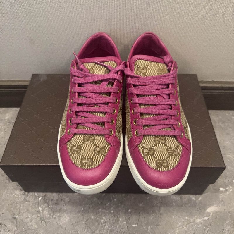 Gucci Gucci Stylish Low-Top Lace-Up Sneakers for Women 0079 Size US 6.5 / IT 36.5 - 2 Thumbnail